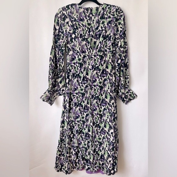 Nasty Gal,Women’s Abstract Print Keyhole Midaxi Tea Dress-Purple. Size:6(US) NWT - Picture 3 of 16